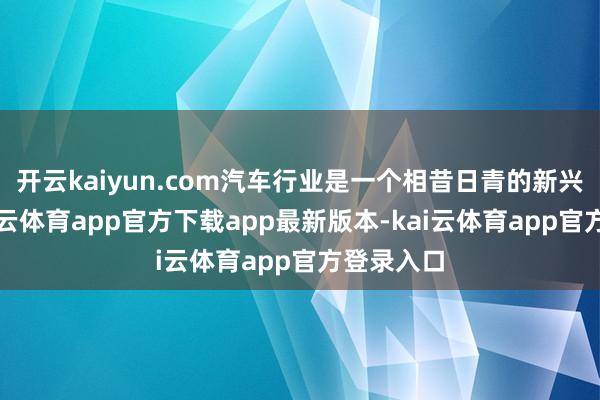 开云kaiyun.com汽车行业是一个相昔日青的新兴行业-k
